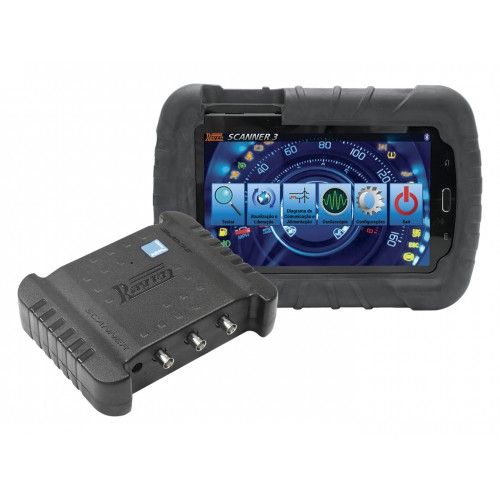 Kit Scanner Raven 3 Scope com Tablet para Diagnóstico Injeção Eletrônica