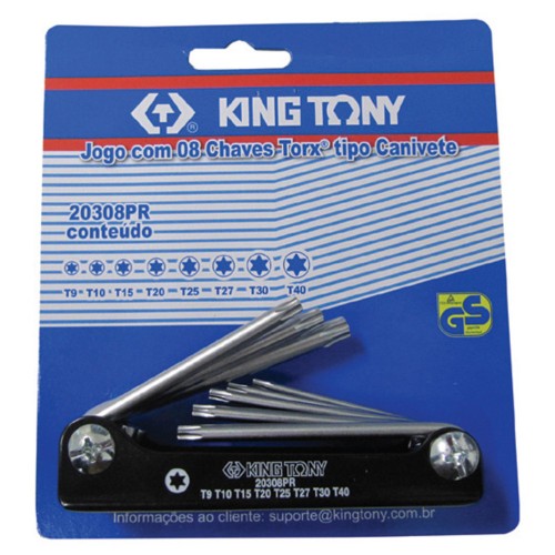 Canivete Torx 8pçs KINGTONY